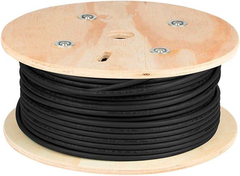 image:imageMonoprice Cat8 Network Cable 2GHz SFTP Shielded Solid 40G Bare Copper for Ethernet Switch Modem Router 22AWG 250 Feet Blue Entegrade SeriesBlack