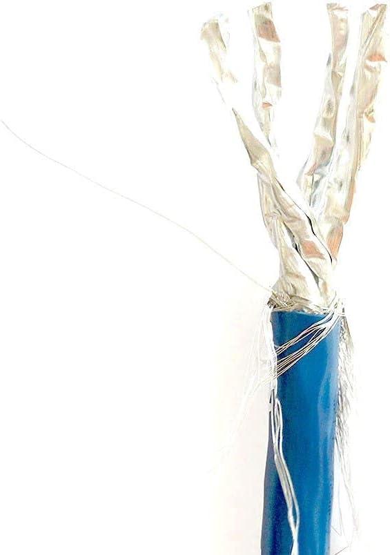 image:imageMonoprice Cat8 Network Cable 2GHz SFTP Shielded Solid 40G Bare Copper for Ethernet Switch Modem Router 22AWG 250 Feet Blue Entegrade SeriesBlue