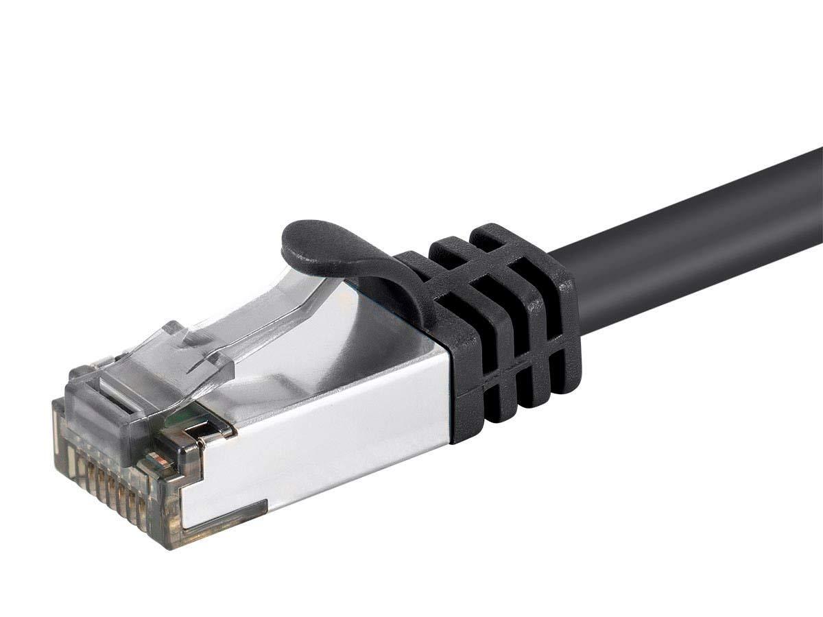 image:imageMonoprice Cat8 SFTP Ethernet Network Cable 2GHz 40Gbps PVC 26AWG 25 Feet Blue Entegrade Series Black1 Count Pack of 1