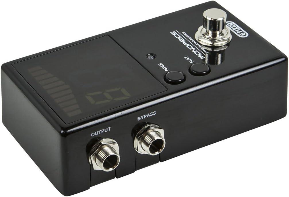 image:imageMonoprice Chromatic Pedal Tuner Black Normal amp TrueBypass Outputs Easy to Tune Your Bass amp Guitars Stage Right SeriesGuitar Effect Device