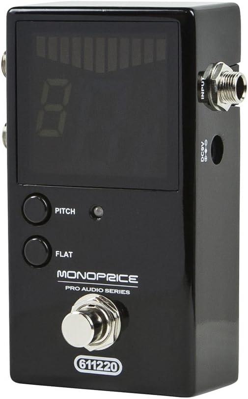image:imageMonoprice Chromatic Pedal Tuner Black Normal amp TrueBypass Outputs Easy to Tune Your Bass amp Guitars Stage Right SeriesGuitar Effect Device