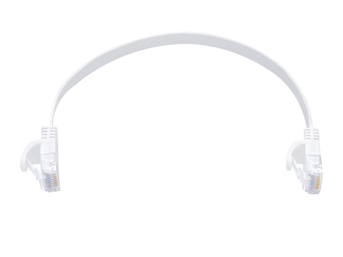 image:imageMonoprice Flexboot Cat6 Ethernet Patch Cable Snagless RJ45 Flat 550MHz UTP Pure Bare Copper Wire 30AWG 10 ft WhiteWhite