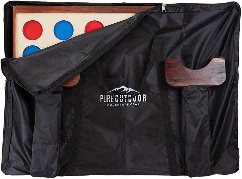 image:imageMonoprice Giant FourinaRow for Tailgating Bbqs Camping Outdoor Events and Much More Pure Outdoor Collection Wood 34 x 26 x 425 inches
