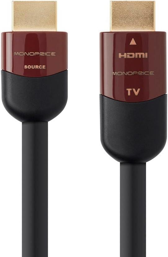 image:imageMonoprice HDMI High Speed Active Cable 4K60Hz HDR 18Gbps YUV 444 CL2 26AWG 45 Feet Black Cabernet Ultra Series100 Feet