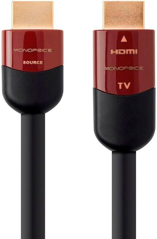 image:imageMonoprice HDMI High Speed Active Cable 4K60Hz HDR 18Gbps YUV 444 CL2 26AWG 45 Feet Black Cabernet Ultra Series30 Feet