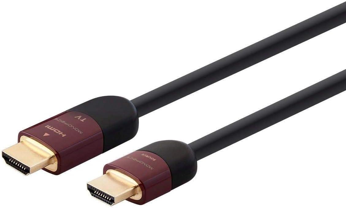 image:imageMonoprice HDMI High Speed Active Cable 4K60Hz HDR 18Gbps YUV 444 CL2 26AWG 45 Feet Black Cabernet Ultra Series50 Feet