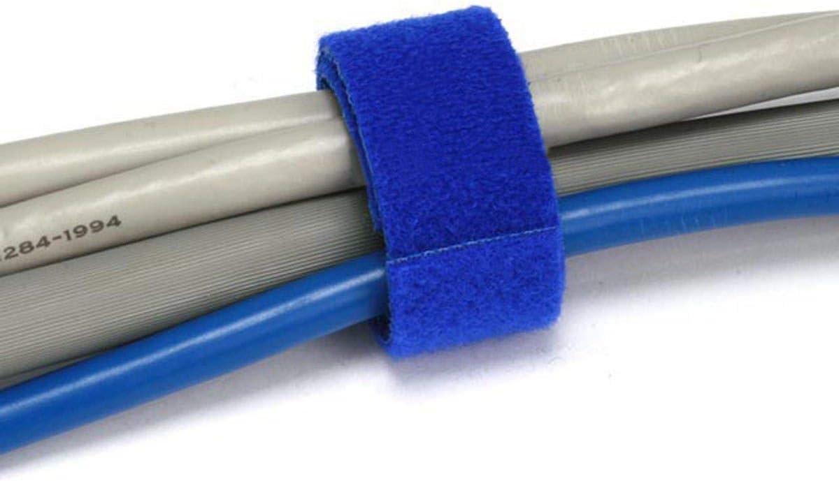 image:imageMonoprice Hook and Loop Fastening Tape 5 Yards Per Roll 075in WhiteBlue