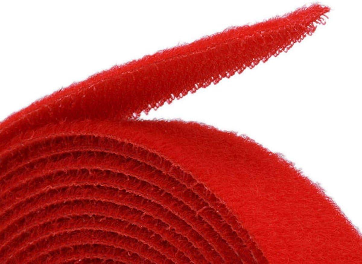 image:imageMonoprice Hook and Loop Fastening Tape 5 Yards Per Roll 075in WhiteRed