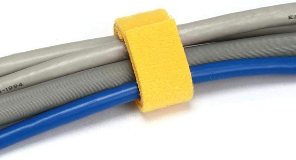 image:imageMonoprice Hook and Loop Fastening Tape 5 Yards Per Roll 075in WhiteYellow