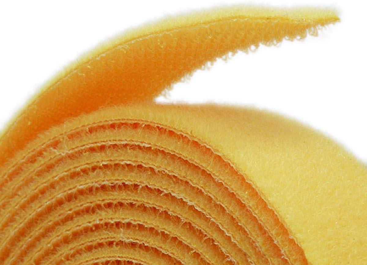 image:imageMonoprice Hook and Loop Fastening Tape 5 Yards Per Roll 075in WhiteYellow