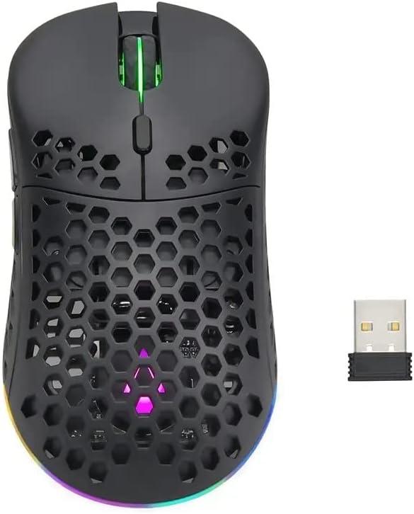 image:imageMonoprice HyperK Wireless Ultralight Gaming Mouse PixArt Optical Sensor Offers 6 Programmable DPI Settings Dark Matter