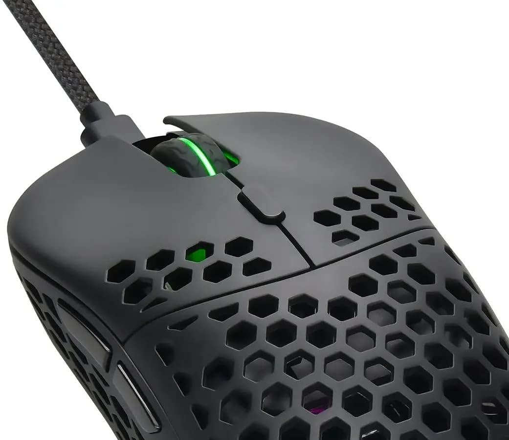 image:imageMonoprice HyperK Wireless Ultralight Gaming Mouse PixArt Optical Sensor Offers 6 Programmable DPI Settings Dark Matter