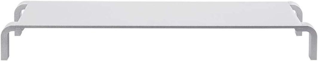 image:imageMonoprice Medium Multimedia Desktop Stand Black Glass 276 x 122 x 3 Stand amp Riser Laptop Stand Desktop TV Stand Dual Monitors w Height Adjustable Legs Workstream Collection 116360 256 x 110Black Metal