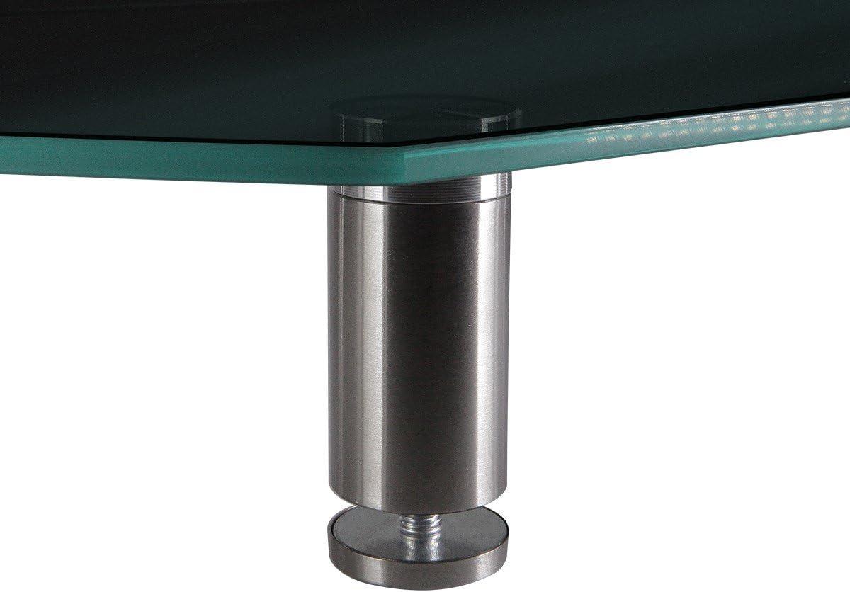 image:imageMonoprice Medium Multimedia Desktop Stand Black Glass 276 x 122 x 3 Stand amp Riser Laptop Stand Desktop TV Stand Dual Monitors w Height Adjustable Legs Workstream Collection 116360 256 x 110Black Glass
