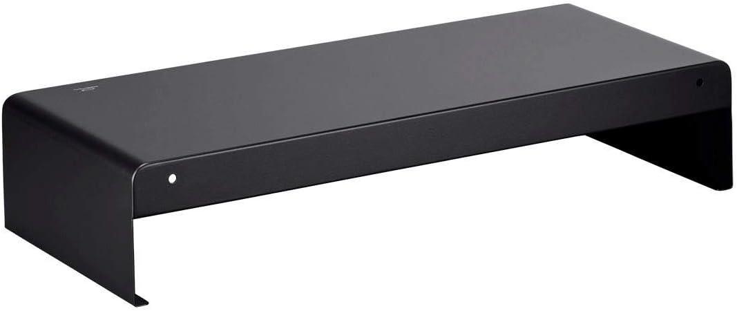 image:imageMonoprice Medium Multimedia Desktop Stand Black Glass 276 x 122 x 3 Stand amp Riser Laptop Stand Desktop TV Stand Dual Monitors w Height Adjustable Legs Workstream Collection 116360 256 x 110Black Metal