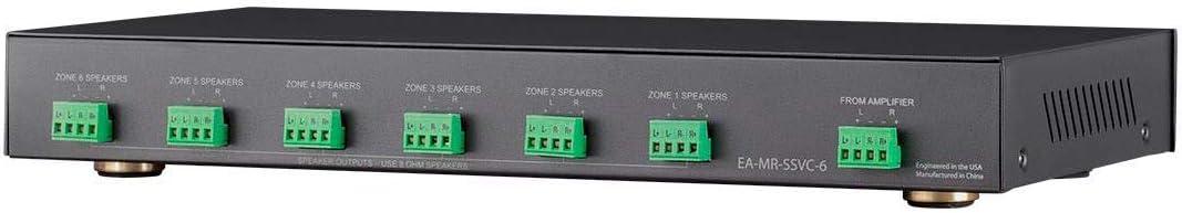 image:imageMonoprice SSVC61 Single Input 6Channel Speaker Selector With Volume Control BlackSpeaker