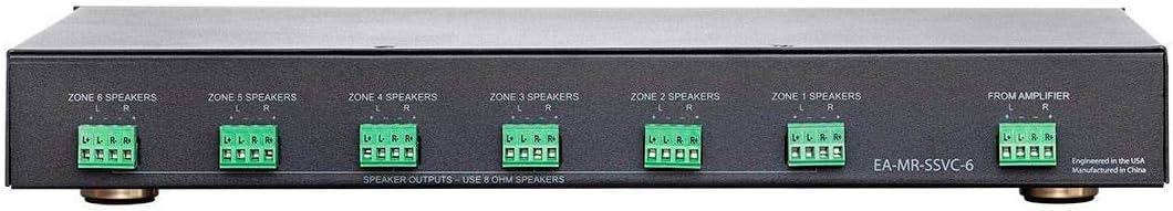 image:imageMonoprice SSVC61 Single Input 6Channel Speaker Selector With Volume Control BlackSpeaker