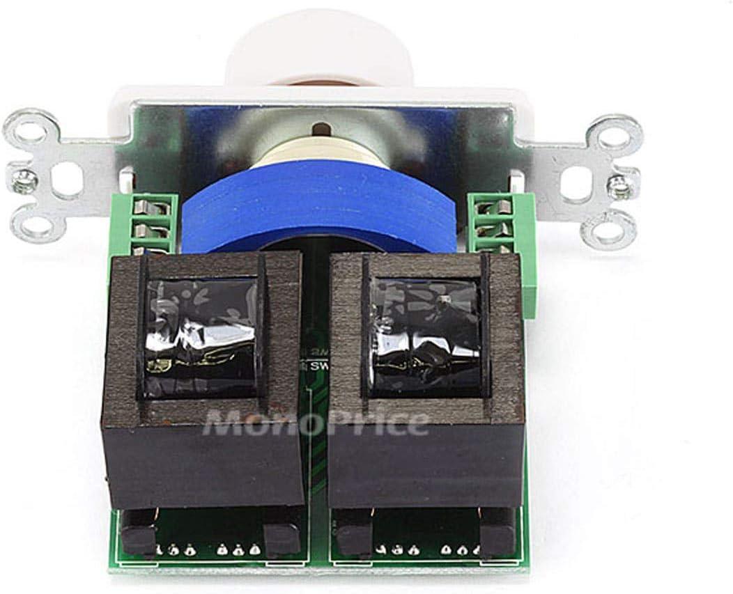 image:imageMonoprice Speaker Volume Controller Rotary Type 100 Watts Per Channel 416 Ohms Single Gang White50W