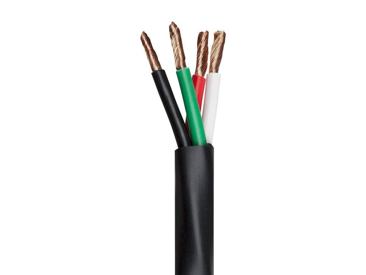 image:imageMonoprice Speaker Wire UL 2 Conductor CMPRated 100 Percent Pure Bare Copper with Color Coded Conductors 14AWG 1000 Feet Black Nimbus Series4Conductor