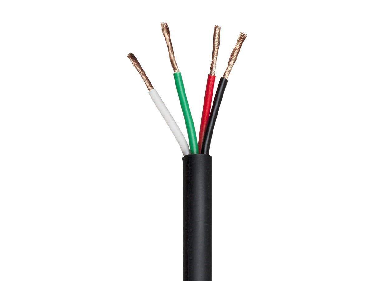 image:imageMonoprice Speaker Wire UL 2 Conductor CMPRated 100 Percent Pure Bare Copper with Color Coded Conductors 14AWG 1000 Feet Black Nimbus Series4Conductor