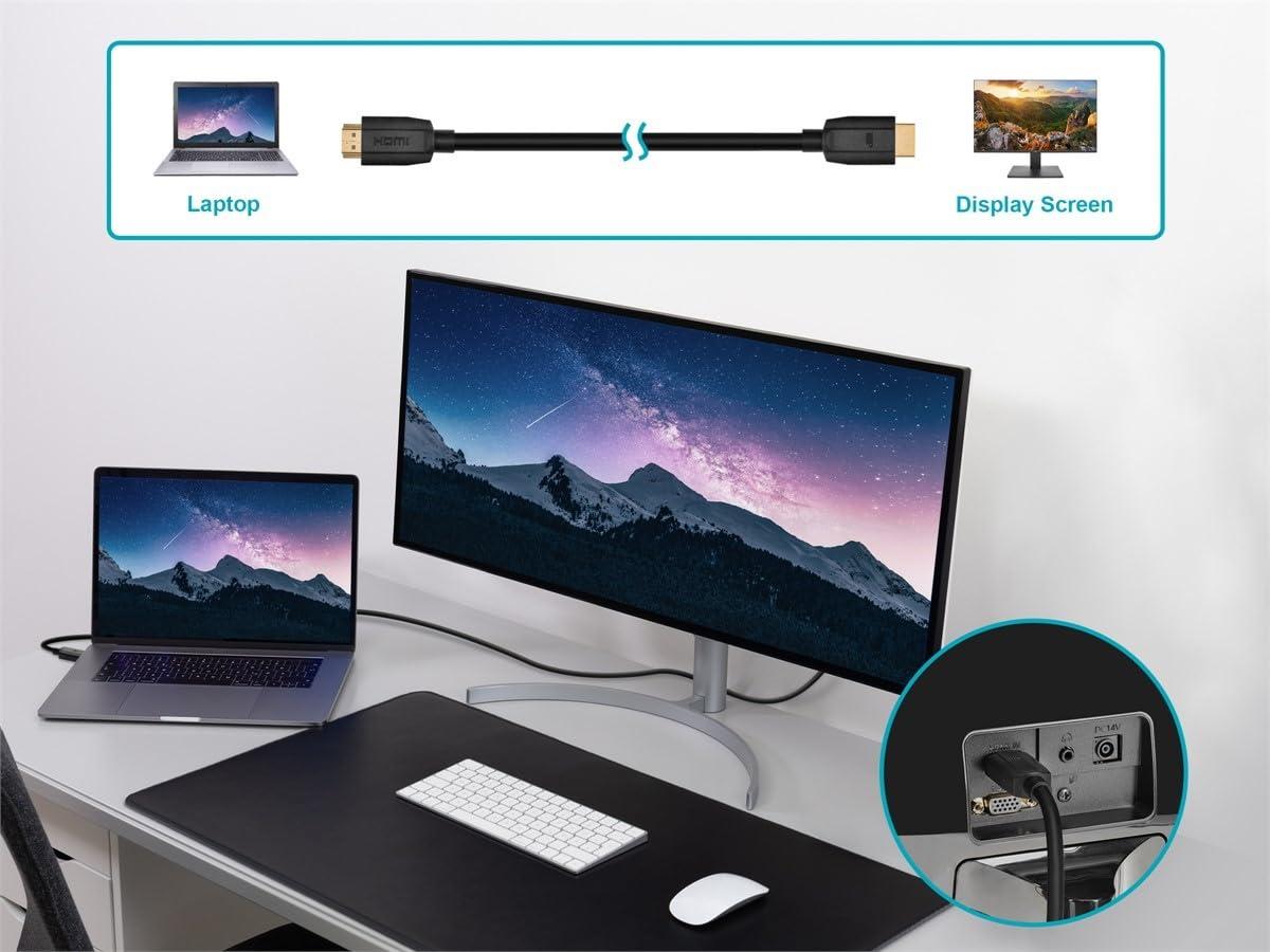 image:imageMonoprice Ultra 8K High Speed HDMI Cable 48Gbps Dynamic HDR eARC 6 Feet Black DynamicView SeriesCable