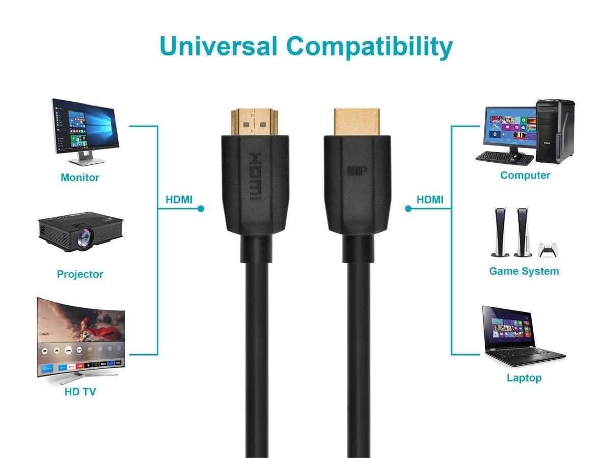 image:imageMonoprice Ultra 8K High Speed HDMI Cable 48Gbps Dynamic HDR eARC 6 Feet Black DynamicView SeriesCable