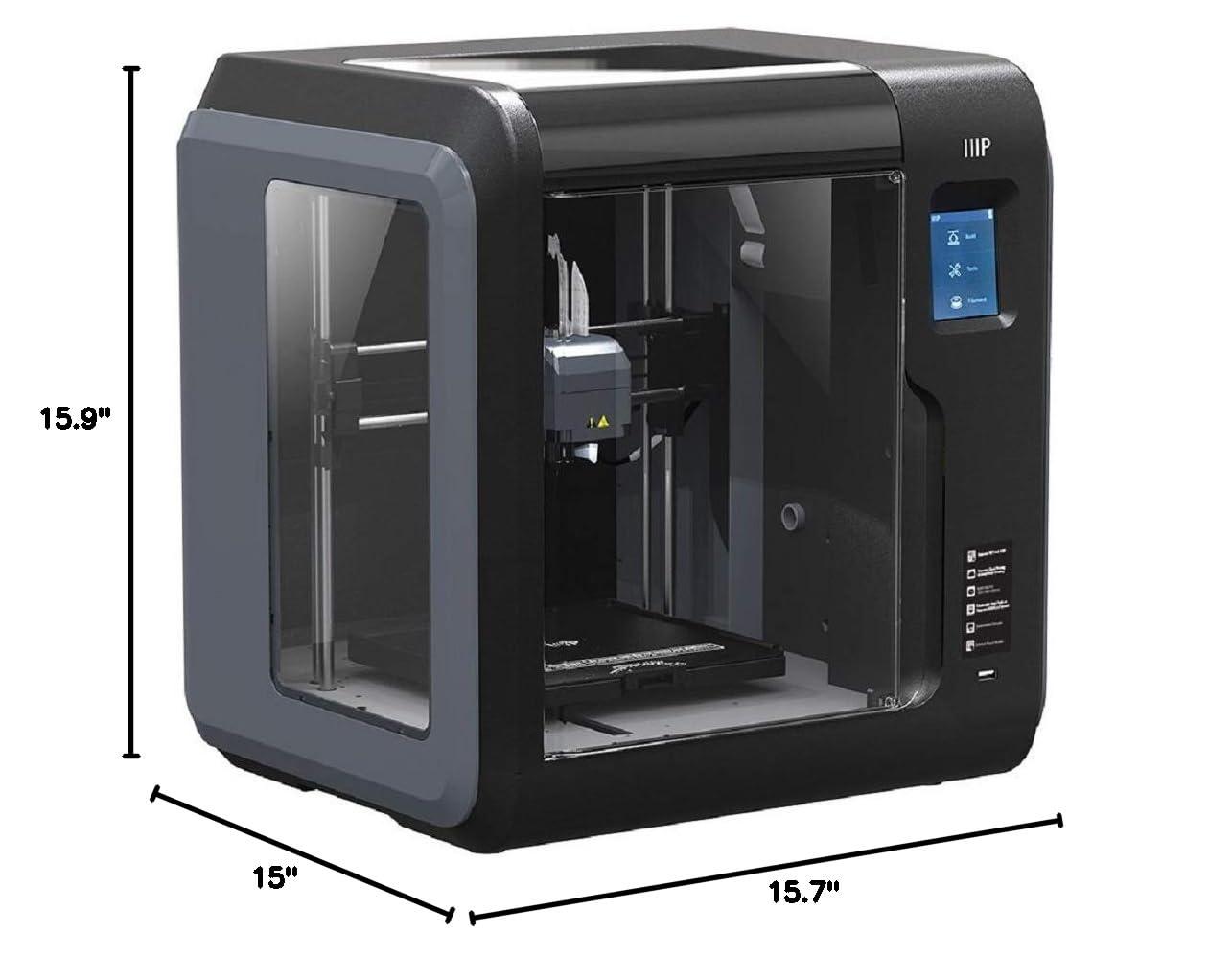 image:imageMonoprice Voxel 3D Printer Fully Enclosed with Removable Heated Build Plate 150 x 150 x 150 mm Touch Screen 8GB And WiFi BlackGray Large