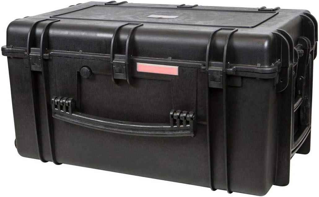 image:imageMonoprice Weatherproof Hard Case 33 x 22 x 13 Inches With Wheels and Customizable Foam Shockproof IP67 Ultraviolet And Impact Resistant Material Black Pure Outdoor CollectionBlack