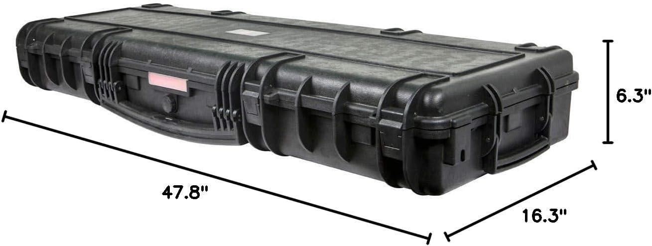 image:imageMonoprice Weatherproof Hard Case 33 x 22 x 13 Inches With Wheels and Customizable Foam Shockproof IP67 Ultraviolet And Impact Resistant Material Black Pure Outdoor CollectionBlack