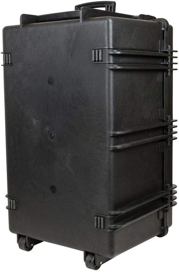 image:imageMonoprice Weatherproof Hard Case 33 x 22 x 13 Inches With Wheels and Customizable Foam Shockproof IP67 Ultraviolet And Impact Resistant Material Black Pure Outdoor CollectionBlack