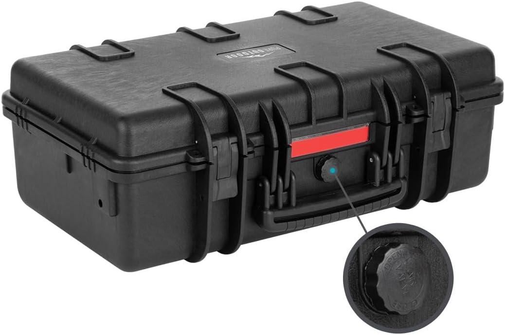 image:imageMonoprice Weatherproof Hard Case 33 x 22 x 13 Inches With Wheels and Customizable Foam Shockproof IP67 Ultraviolet And Impact Resistant Material Black Pure Outdoor CollectionBlack