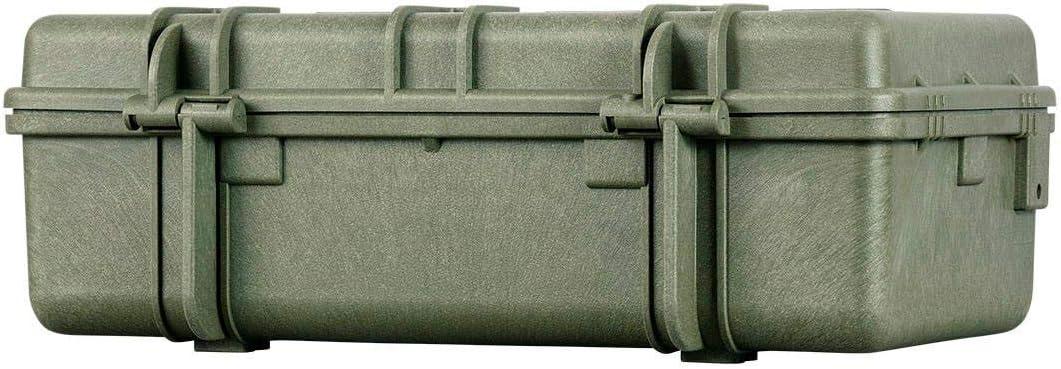image:imageMonoprice Weatherproof Hard Case 33 x 22 x 13 Inches With Wheels and Customizable Foam Shockproof IP67 Ultraviolet And Impact Resistant Material Black Pure Outdoor Collectiongreen