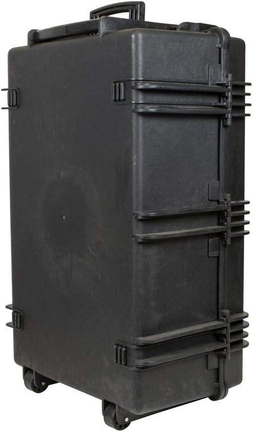 image:imageMonoprice Weatherproof Hard Case 33 x 22 x 13 Inches With Wheels and Customizable Foam Shockproof IP67 Ultraviolet And Impact Resistant Material Black Pure Outdoor CollectionBlack