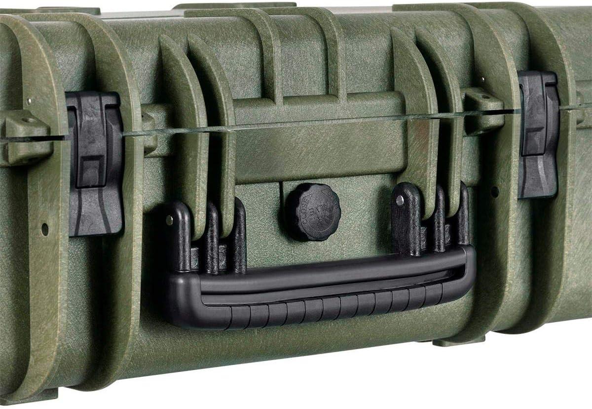 image:imageMonoprice Weatherproof Hard Case 33 x 22 x 13 Inches With Wheels and Customizable Foam Shockproof IP67 Ultraviolet And Impact Resistant Material Black Pure Outdoor Collectiongreen