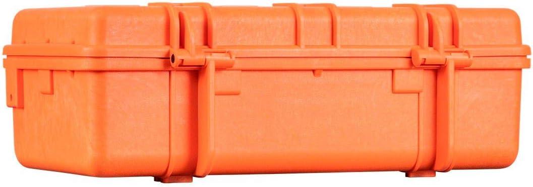image:imageMonoprice Weatherproof Hard Case 33 x 22 x 13 Inches With Wheels and Customizable Foam Shockproof IP67 Ultraviolet And Impact Resistant Material Black Pure Outdoor Collectionorange