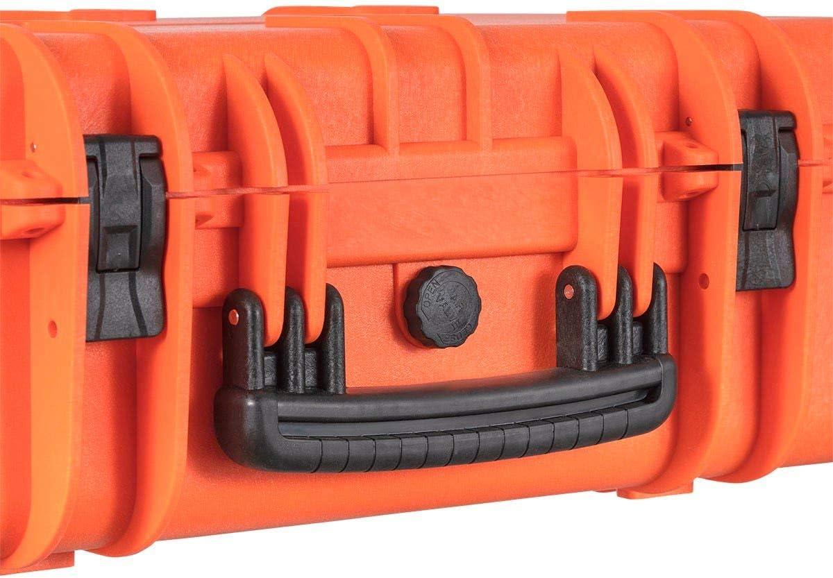 image:imageMonoprice Weatherproof Hard Case 33 x 22 x 13 Inches With Wheels and Customizable Foam Shockproof IP67 Ultraviolet And Impact Resistant Material Black Pure Outdoor Collectionorange