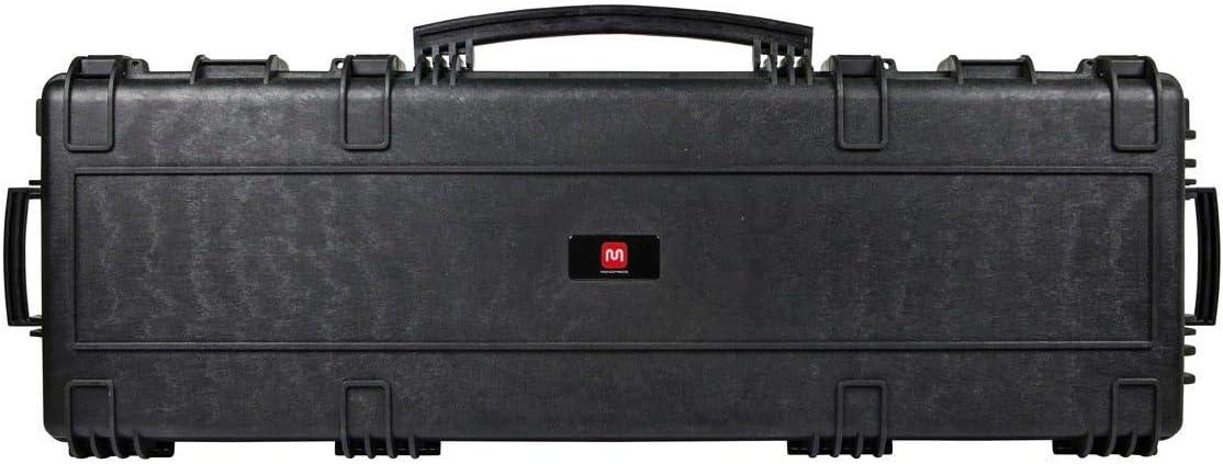 image:imageMonoprice Weatherproof Hard Case 33 x 22 x 13 Inches With Wheels and Customizable Foam Shockproof IP67 Ultraviolet And Impact Resistant Material Black Pure Outdoor CollectionBlack