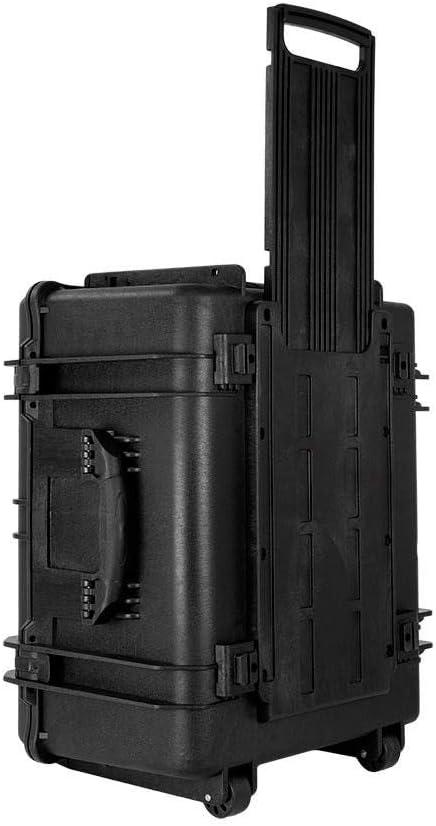 image:imageMonoprice Weatherproof Hard Case 33 x 22 x 13 Inches With Wheels and Customizable Foam Shockproof IP67 Ultraviolet And Impact Resistant Material Black Pure Outdoor CollectionBlack
