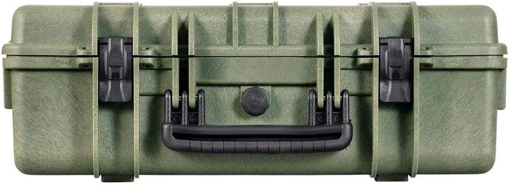 image:imageMonoprice Weatherproof Hard Case 33 x 22 x 13 Inches With Wheels and Customizable Foam Shockproof IP67 Ultraviolet And Impact Resistant Material Black Pure Outdoor Collectiongreen