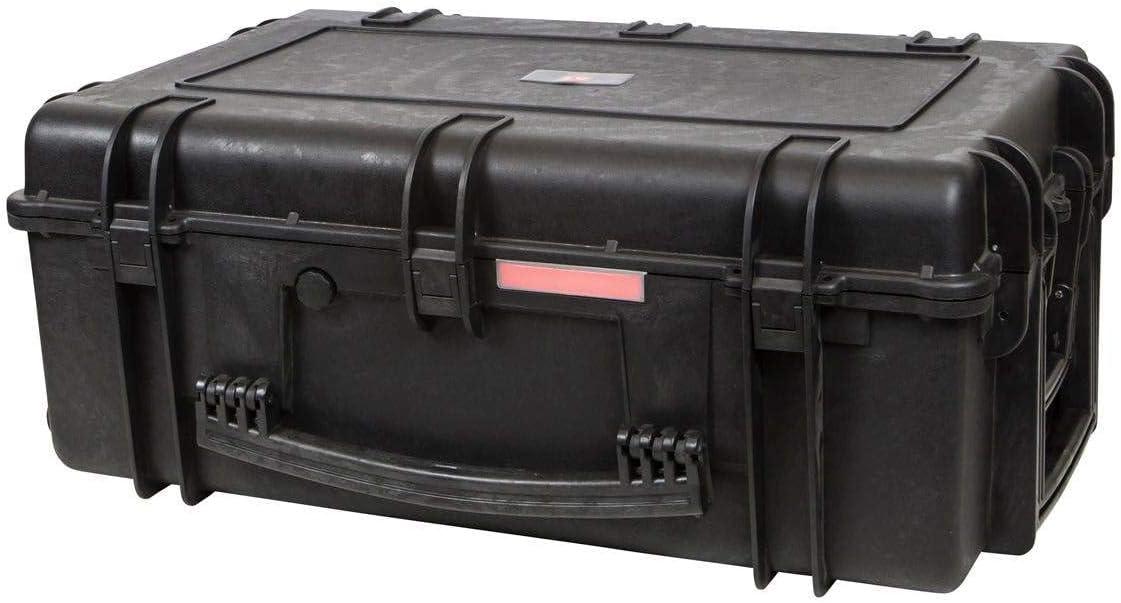 image:imageMonoprice Weatherproof Hard Case 33 x 22 x 13 Inches With Wheels and Customizable Foam Shockproof IP67 Ultraviolet And Impact Resistant Material Black Pure Outdoor CollectionBlack