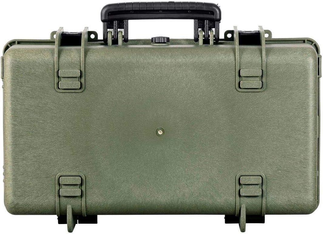 image:imageMonoprice Weatherproof Hard Case 33 x 22 x 13 Inches With Wheels and Customizable Foam Shockproof IP67 Ultraviolet And Impact Resistant Material Black Pure Outdoor Collectiongreen