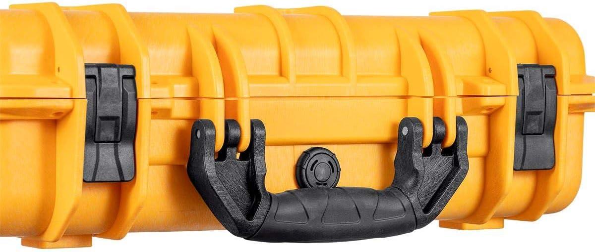 image:imageMonoprice WeatherproofShockproof Hard Case IP67 Customizable Foam 10 x 8 x 4 Black Pure Outdoor Collectionyellow