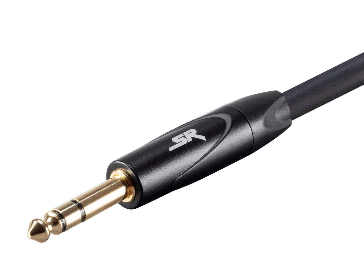 image:imageMonoprice XLR Male to 14Inch TRS Male Cable 6 Feet 16AWG Gold Plated Stage Right Series Black6ft