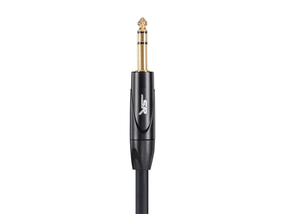 image:imageMonoprice XLR Male to 14Inch TRS Male Cable 6 Feet 16AWG Gold Plated Stage Right Series Black6ft