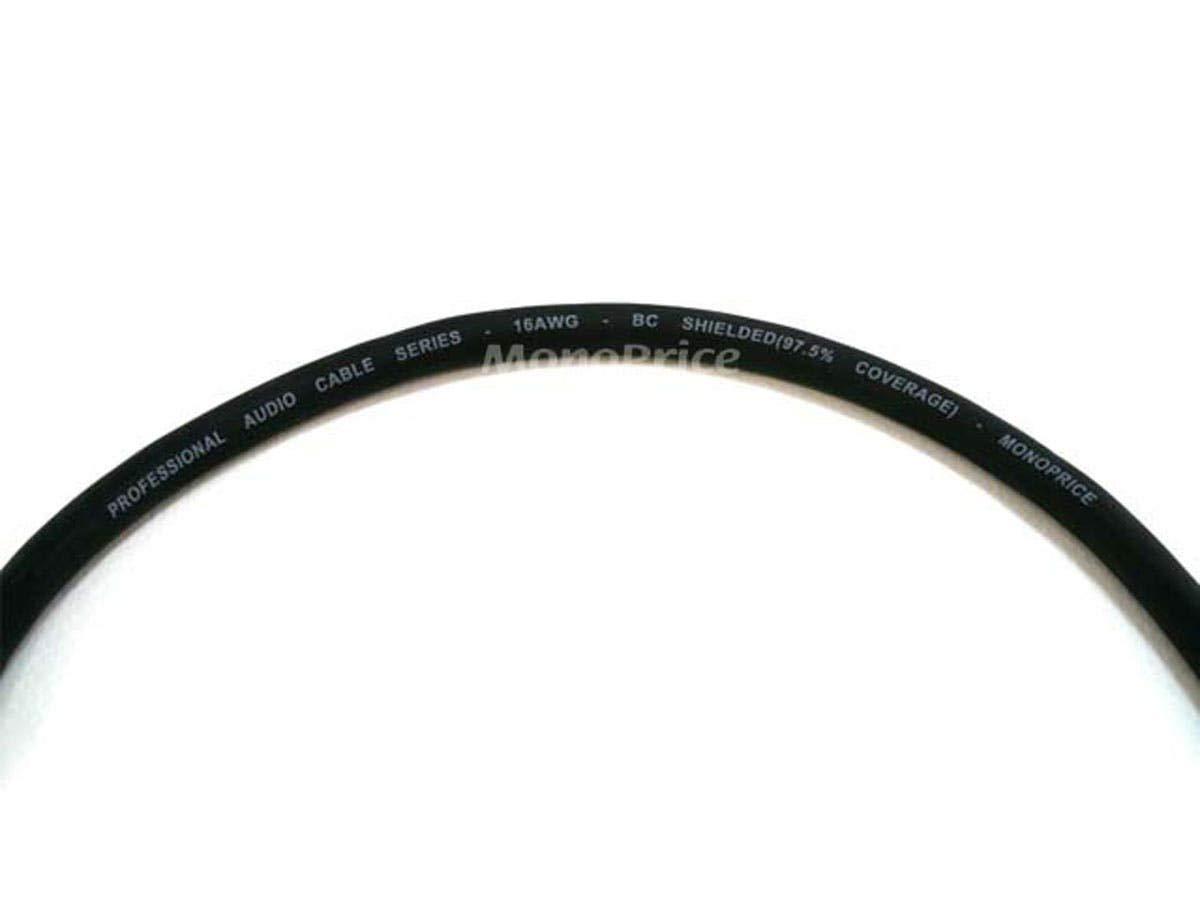 image:imageMonoprice XLR Male to RCA Male Cable 6 Feet Black 16AWG Shielded Twisted Pair OxygenFree Copper Braid Conductors E21 Gold Plated Connectors Premier SeriesXLR MM