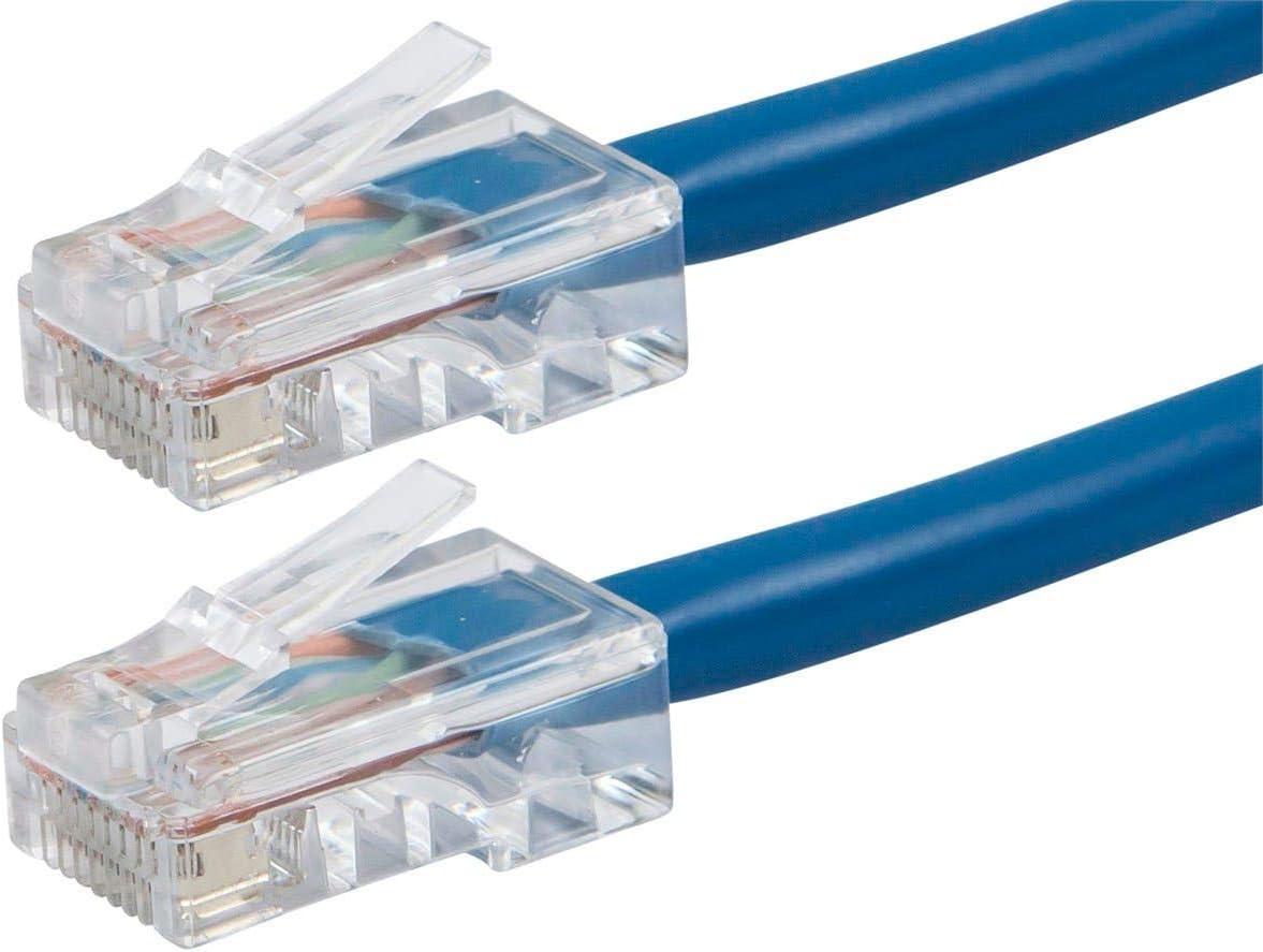image:imageMonoprice ZerobootCat6 Ethernet Patch Cable Network Internet Cord RJ45 Stranded 550Mhz UTP Pure Bare Copper Wire 24AWG 25ft BlackBlue