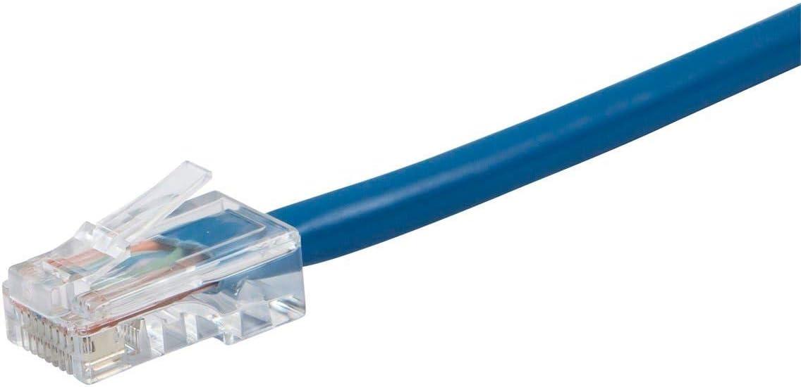 image:imageMonoprice ZerobootCat6 Ethernet Patch Cable Network Internet Cord RJ45 Stranded 550Mhz UTP Pure Bare Copper Wire 24AWG 25ft BlackBlue