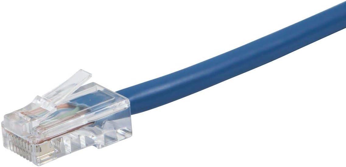 image:imageMonoprice ZerobootCat6 Ethernet Patch Cable Network Internet Cord RJ45 Stranded 550Mhz UTP Pure Bare Copper Wire 24AWG 25ft BlackBlue