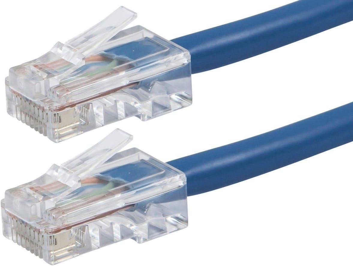 image:imageMonoprice ZerobootCat6 Ethernet Patch Cable Network Internet Cord RJ45 Stranded 550Mhz UTP Pure Bare Copper Wire 24AWG 25ft BlackBlue