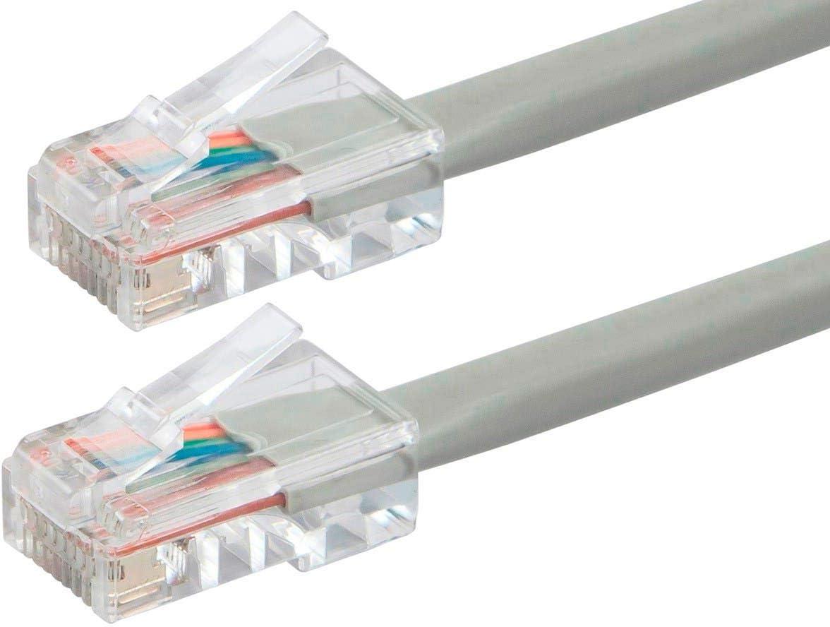 image:imageMonoprice ZerobootCat6 Ethernet Patch Cable Network Internet Cord RJ45 Stranded 550Mhz UTP Pure Bare Copper Wire 24AWG 25ft BlackGray